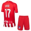 Conjunto (Camiseta+Pantalón Corto) Atlético Madrid Saul 17 Primera Equipación 23-24 - Niño